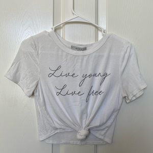 adorable white tie top!